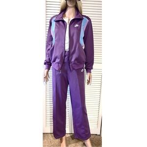 Vintage 90s Retro Nike track suit matching set rare Purple Women’s large